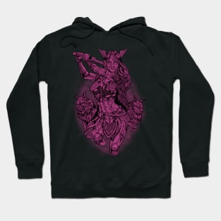 With Norwegian Forest Cats - Viking Love Goddess Freya Hoodie